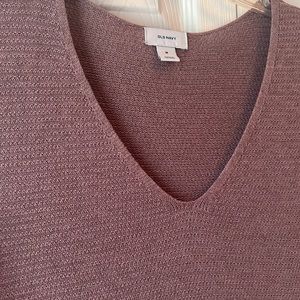 Purple v neck sweater